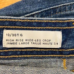 GAP HIGH RISE WIDE-LEG CROP JEANS TALL